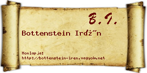 Bottenstein Irén névjegykártya